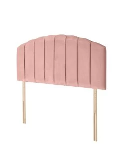 Silentnight Ava Velvet Upholstered Headboard -Home Comprehensive RRHFP SQ3 0000000591 BLUSH SLa