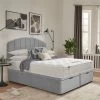 Silentnight Ava Memory 1000 Pocket Velvet Ottoman Storage Bed, Headboard Included -Home Comprehensive RRHFU SQ1 0000000035 SILVER RSr