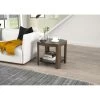 AVF Affinity Side Table - Walnut/Black -Home Comprehensive RRQMJ SQ1 0000000437 WALNUT BLACK RSr