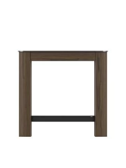 AVF Affinity Side Table - Walnut/Black -Home Comprehensive RRQMJ SQ5 0000000437 WALNUT BLACK SLd2