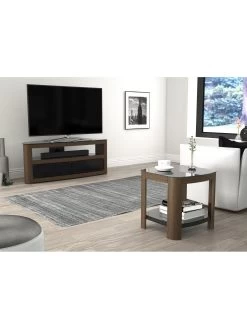 AVF Affinity Side Table - Walnut/Black -Home Comprehensive RRQMJ SQ6 0000000437 WALNUT BLACK RSr1