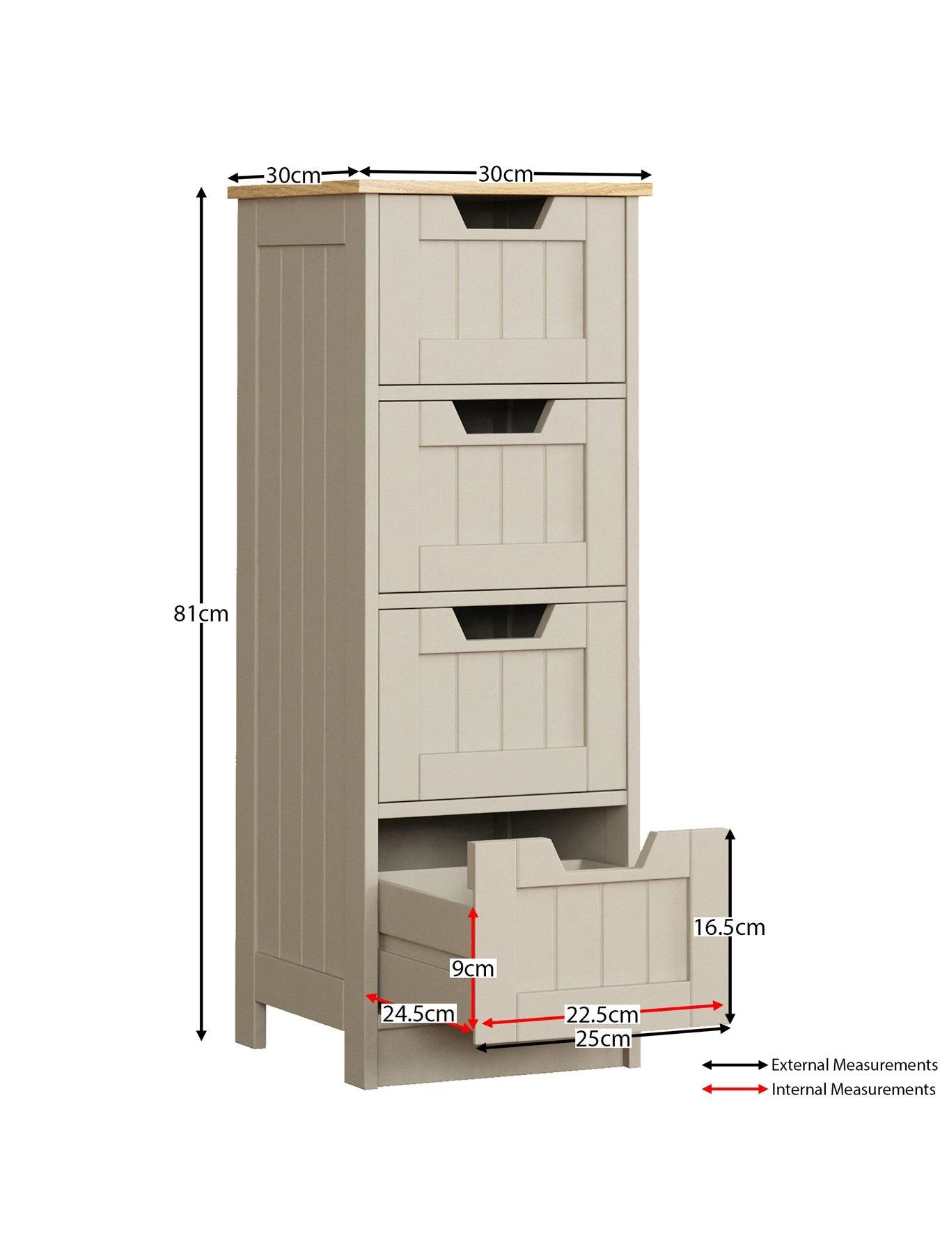 Bath Vida Priano 4 Drawer Freestanding Unit 8 Bath Vida Priano 4 Drawer Freestanding Unit - Image 6