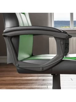 Vida Designs Comet Racing Gaming Chair -Home Comprehensive RVJ9H SQ3 0000000763 BLACK GREEN SLd1