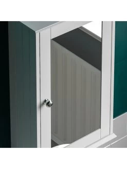 Bath Vida Priano 1 Door Mirrored Wall Cabinet -Home Comprehensive RVJAT SQ5 0000000013 WHITE SLd1