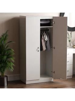 Vida Designs Riano 2 Door Wardrobe - White -Home Comprehensive RVKDY SQ4 0000000013 WHITE SLd