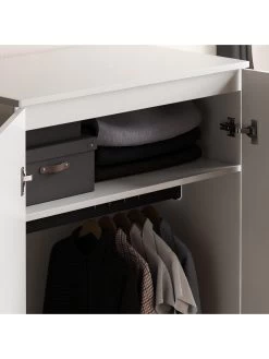 Vida Designs Riano 2 Door Wardrobe - White -Home Comprehensive RVKDY SQ5 0000000013 WHITE SLd1