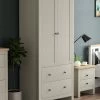 Vida Designs Arlington 2 Door, 2 Drawer Wardrobe - White -Home Comprehensive RVKE4 SQ1 0000000013 WHITE RSr