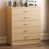 Vida Designs Hulio 5 Drawer Compact Chest - Pine -Home Comprehensive RVKEF SQ1 0000000144 PINE RSr