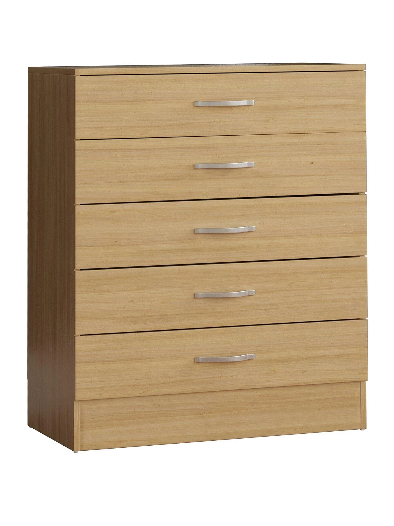 Vida Designs Hulio 5 Drawer Compact Chest - Pine 4 Vida Designs Hulio 5 Drawer Compact Chest - Pine - Image 2