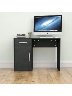 Vida Designs Hudson Computer Desk - Black -Home Comprehensive RVUL3 SQ4 0000000004 BLACK SLd