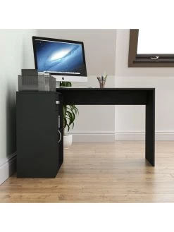 Vida Designs Longton Adjustable Computer Desk -Home Comprehensive RVUNY SQ5 0000000004 BLACK SLd1