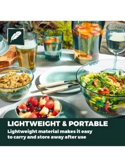 Tower Fresco Set Of 4 Acrylic Beer Glasses 11 Tower Fresco Set Of 4 Acrylic Beer Glasses -Home Comprehensive RWED3 SQ5 0000000020 BLUE SLd3