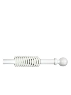 Very Home Galloway 28 Mm Ball Finial Curtain Pole In White
