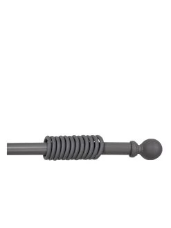 Very Home Galloway Ball Finial 28mm Curtain Pole In Grey
