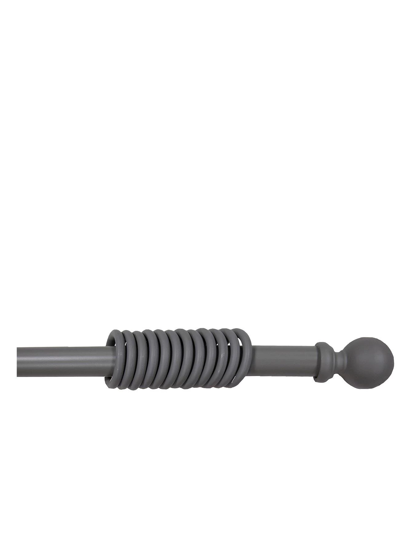 Very Home Galloway Ball Finial 28mm Curtain Pole In Grey 3 Very Home Galloway Ball Finial 28mm Curtain Pole In Grey