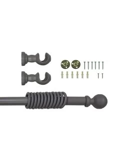 Very Home Galloway Ball Finial 28mm Curtain Pole In Grey 7 Very Home Galloway Ball Finial 28mm Curtain Pole In Grey -Home Comprehensive RWJ6E SQ3 0000000201 TRUFFLE SLd1