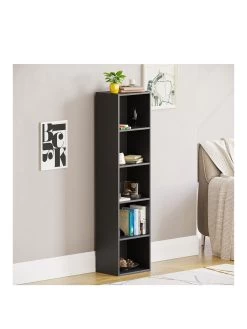Vida Designs Oxford 5 Tier Cube Bookcase 10 Vida Designs Oxford 5 Tier Cube Bookcase -Home Comprehensive T3LJE SQ3 0000000004 BLACK SLa