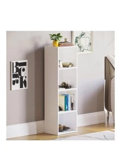 Vida Designs Oxford 4 Tier Cube Bookcase 10 Vida Designs Oxford 4 Tier Cube Bookcase -Home Comprehensive T3LQD SQ3 0000000013 WHITE SLa