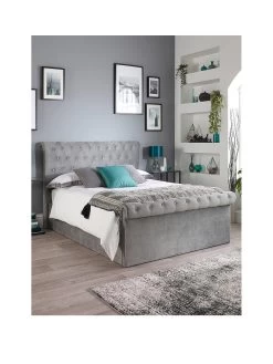 Aspire Chesterfield Fabric Storage Bed