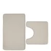 Catherine Lansfield Anti Bacterial Memory Foam Bath Mat & Pedestal Mat Set 2 Catherine Lansfield Anti Bacterial Memory Foam Bath Mat & Pedestal Mat Set -Home Comprehensive TFENK SQ1 0000000003 NATURAL SLf