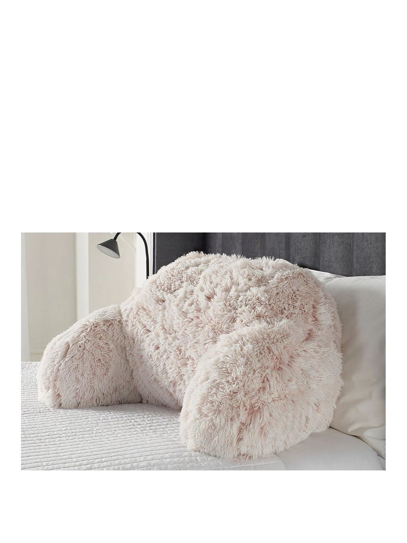 Very Home Long Hair Cuddle Cushion - Pale Pink 3 Very Home Long Hair Cuddle Cushion - Pale Pink