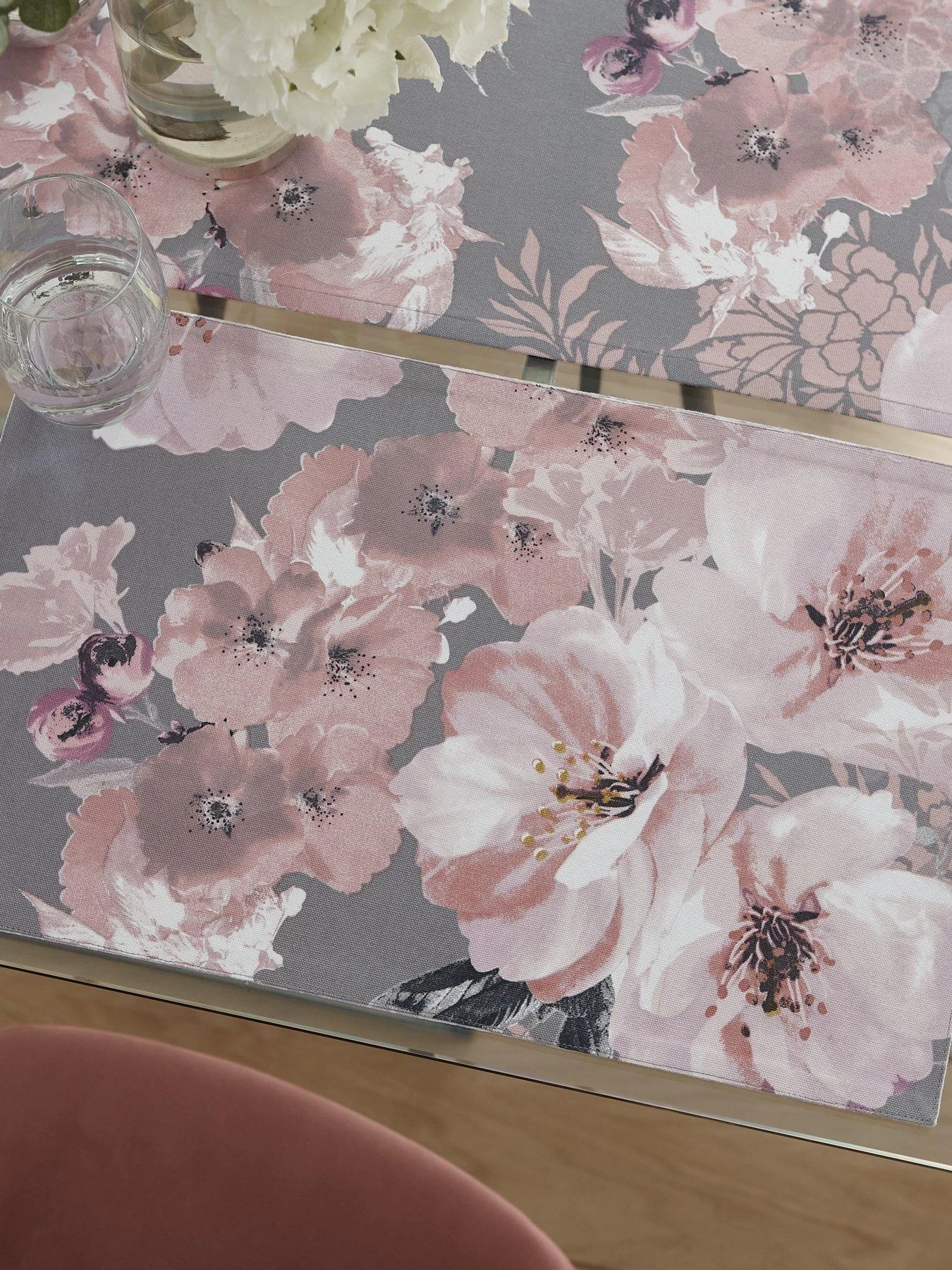 Catherine Lansfield Dramatic Floral Placemats – Set Of 2 4 Catherine Lansfield Dramatic Floral Placemats – Set Of 2 - Image 2