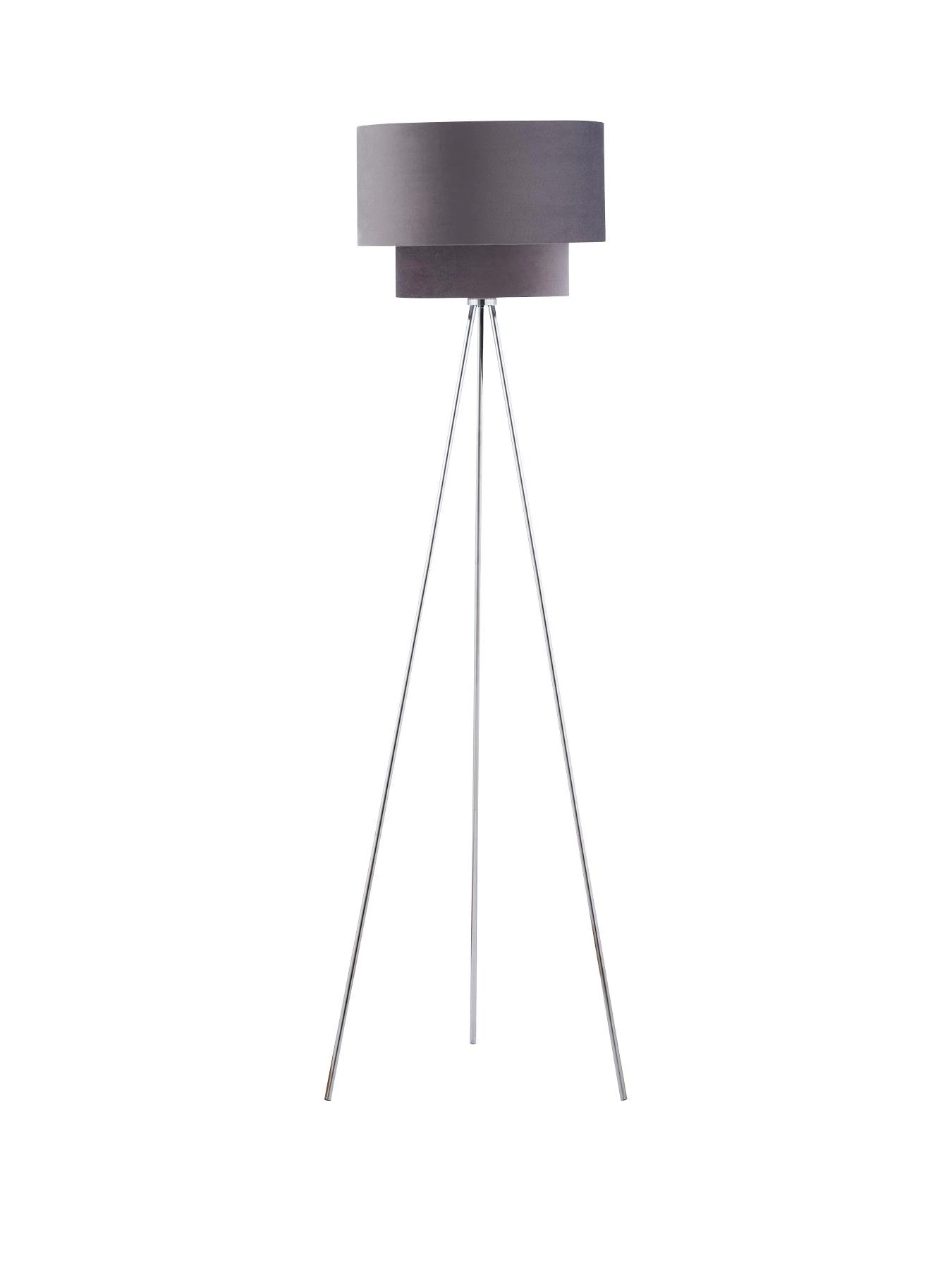 Very Home Tia Two Tiered Floor Lamp - Grey/Silver 3 Very Home Tia Two Tiered Floor Lamp - Grey/Silver