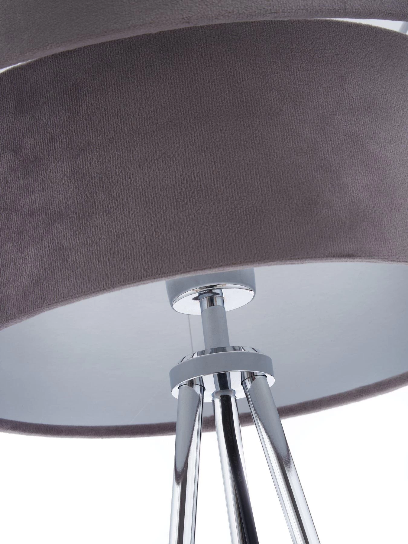 Very Home Tia Two Tiered Floor Lamp - Grey/Silver 5 Very Home Tia Two Tiered Floor Lamp - Grey/Silver - Image 3