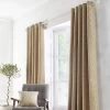 Appletree Asha Eyelet Lined Curtains -Home Comprehensive TLMAL SQ1 0000001323 OCHRE SLf