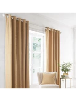 Dreams & Drapes Indiana Eyelet Lined Curtains