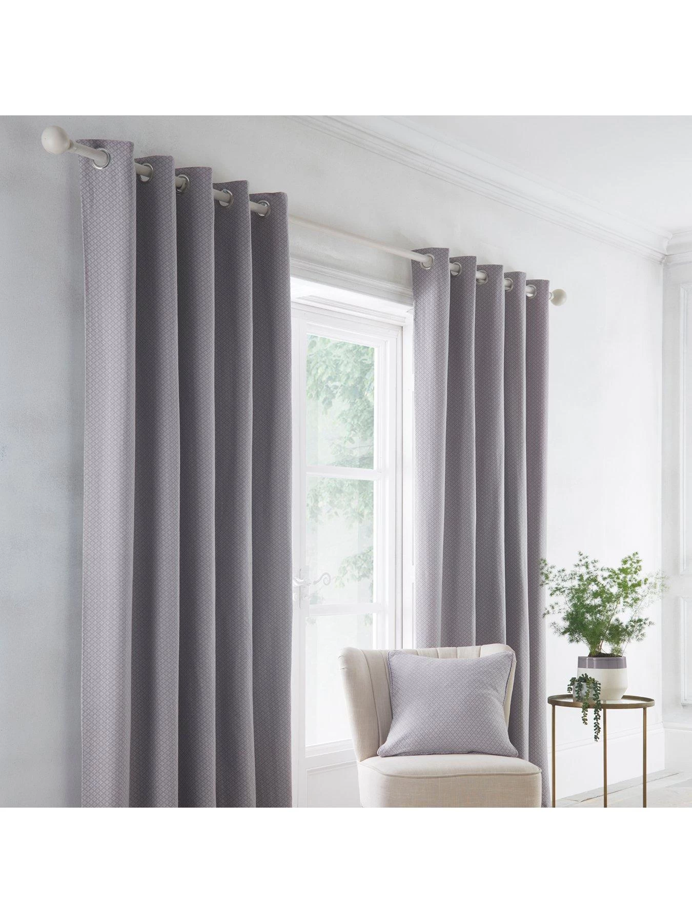 Dreams & Drapes Indiana Eyelet Lined Curtains 4 Dreams & Drapes Indiana Eyelet Lined Curtains - Image 2