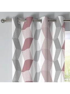 Fusion Magna Eyelet Lined Curtains 8 Fusion Magna Eyelet Lined Curtains -Home Comprehensive TLMCV SQ3 0000000591 BLUSH SLd1