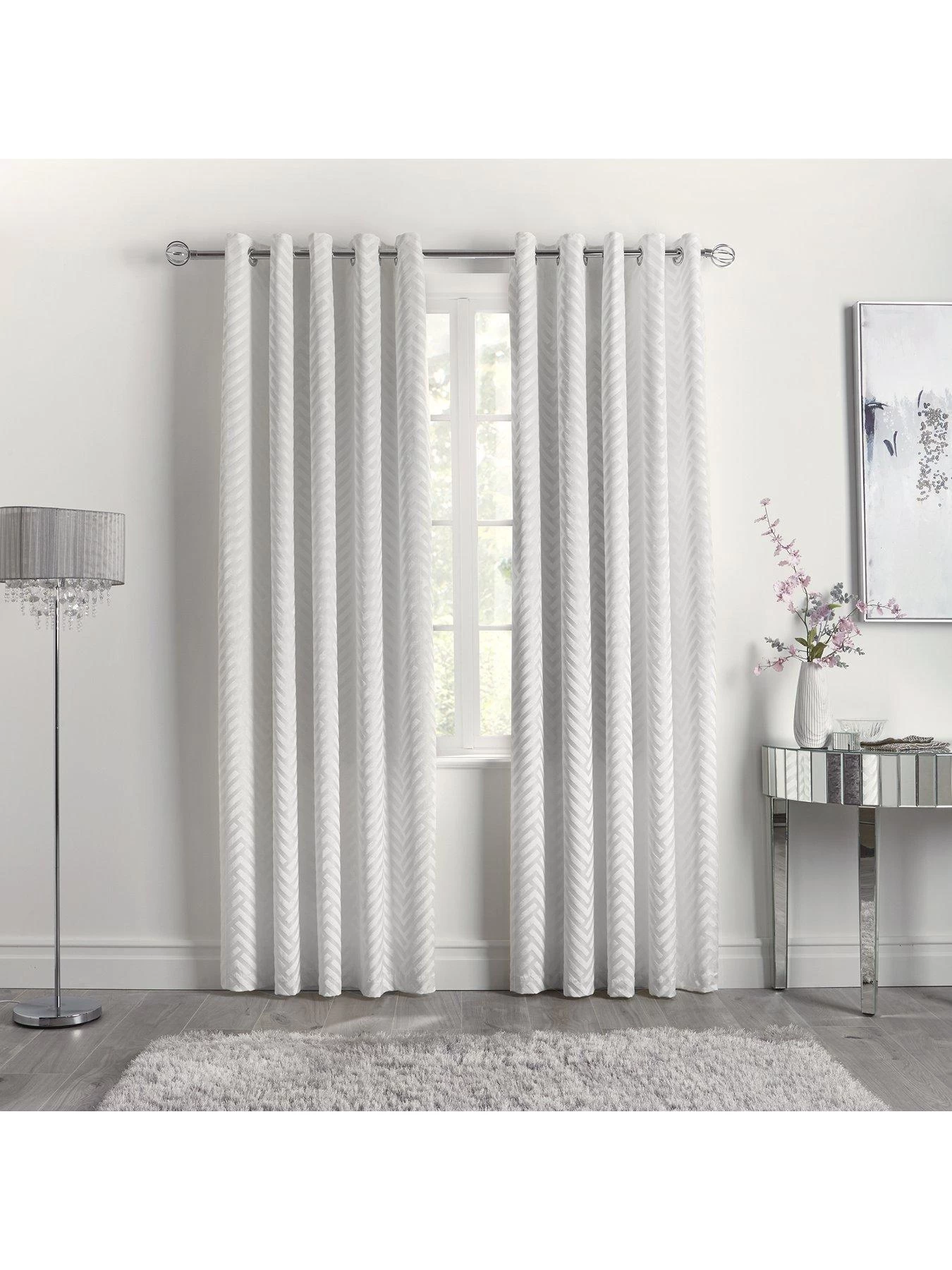 By Caprice Faye Eyelet Lined Curtains 4 By Caprice Faye Eyelet Lined Curtains - Image 2