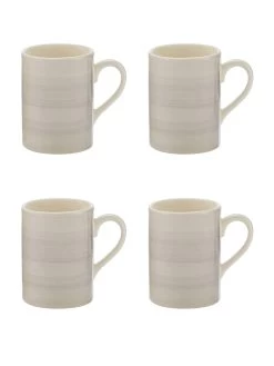 Very Home Harmony Spinwash 4 Piece Mug Set - Grey