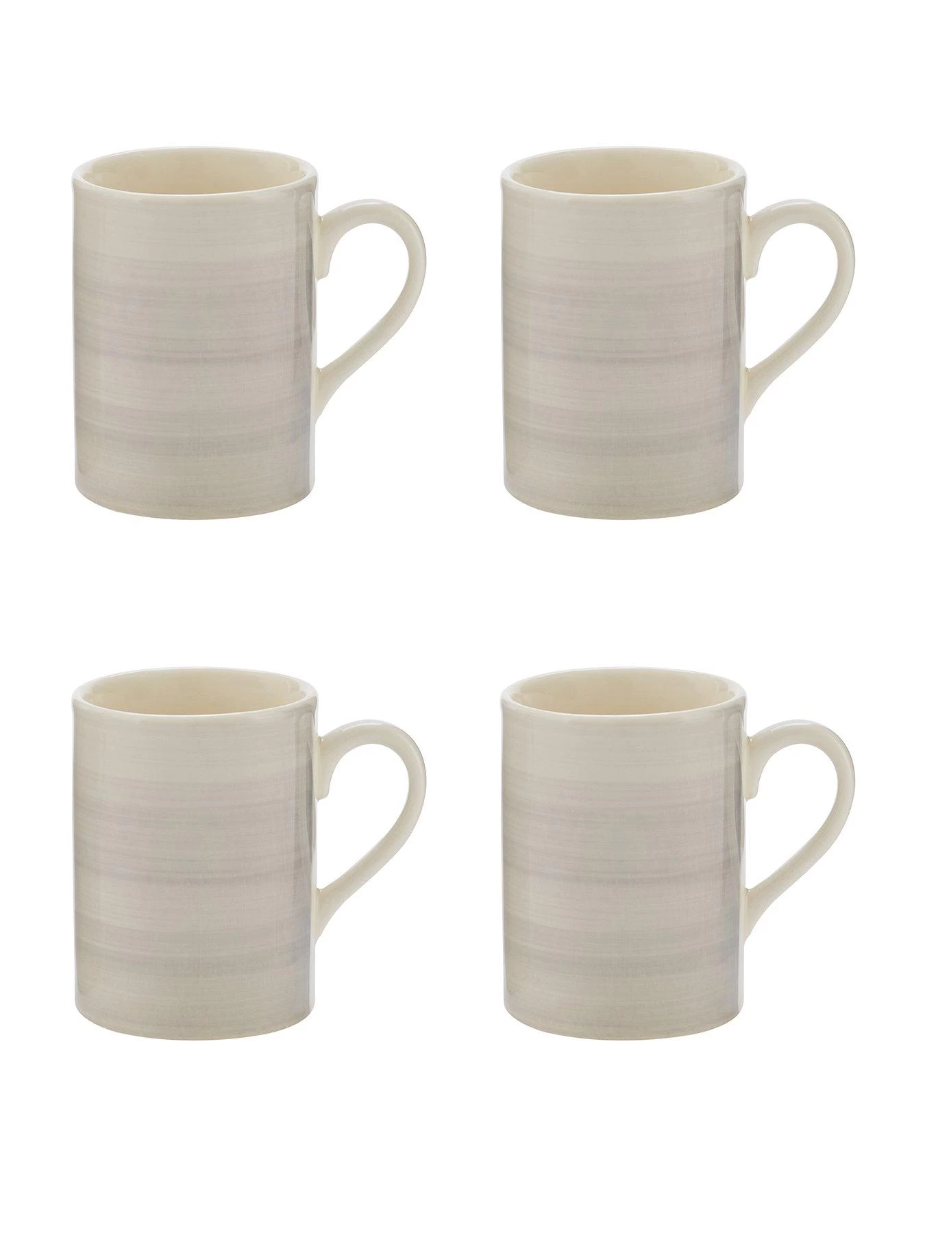 Very Home Harmony Spinwash 4 Piece Mug Set - Grey 3 Very Home Harmony Spinwash 4 Piece Mug Set - Grey