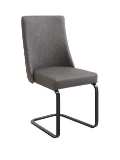 Very Home Alanna Pair Of Dining Chairs - Charcoal -Home Comprehensive TQYU9 SQ3 0000000071 CHARCOAL SLf