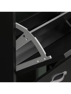 Vida Designs Bree 2 Drawer Shoe Cabinet -Home Comprehensive TRQYN SQ4 0000000004 BLACK SLd1