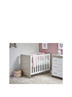 Obaby Nika Mini 3-Piece Room Set - Grey Wash/White -Home Comprehensive TTEKQ SQ3 0000000361 WHITE GREY SLa