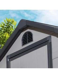 Rowlinson Airevale 4 X 3ft Apex Plastic Shed - Light Grey -Home Comprehensive TVNGF SQ4 0000000088 NO COLOR SLd2