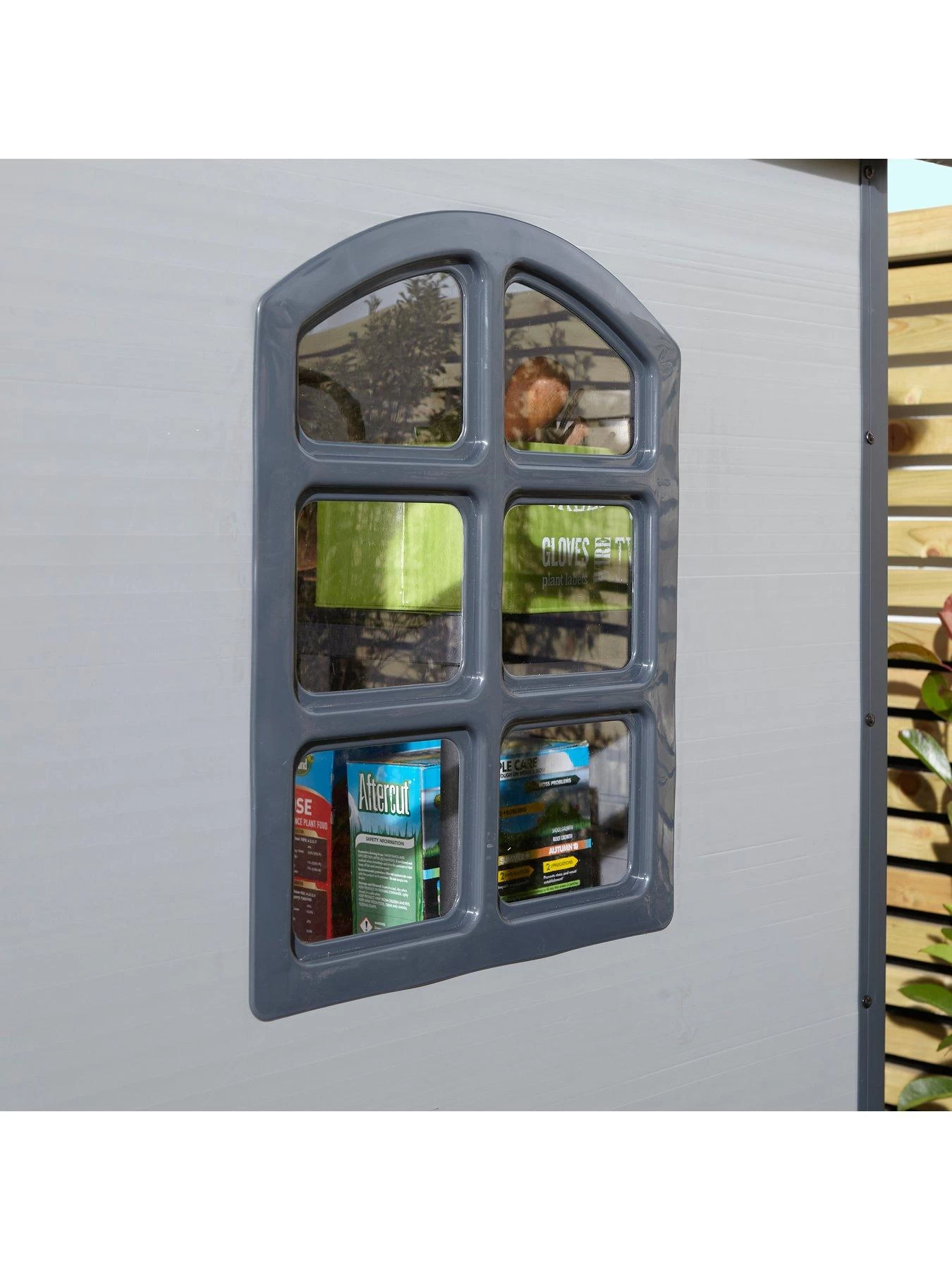 Rowlinson Airevale 4 X 6ft Apex Plastic Shed - Light Grey 5 Rowlinson Airevale 4 X 6ft Apex Plastic Shed - Light Grey - Image 3