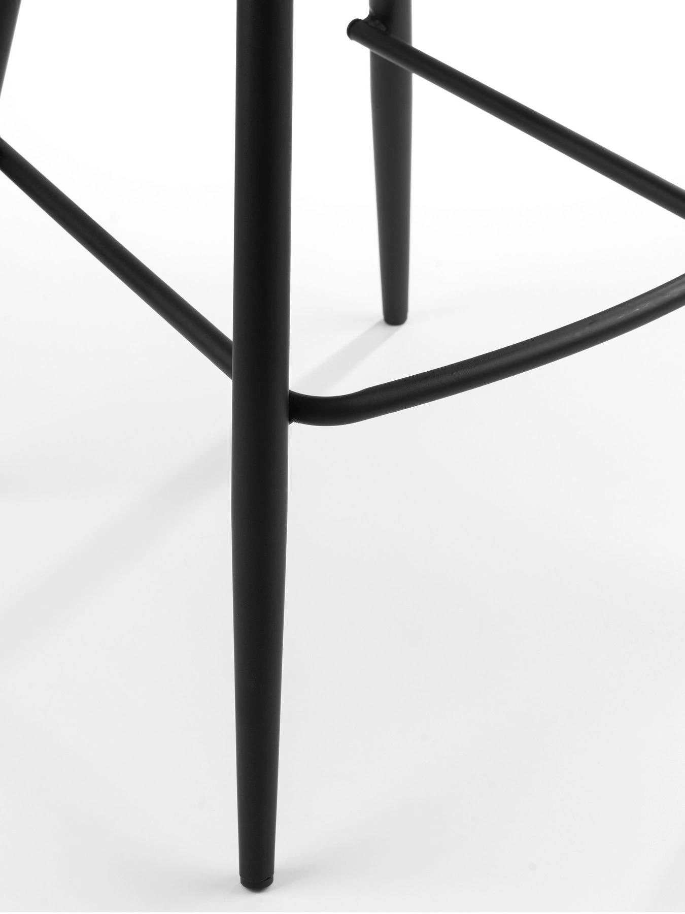 Julian Bowen Soho Faux Leather Barstool - Black 7 Julian Bowen Soho Faux Leather Barstool - Black - Image 5