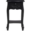 LPD Furniture Antoinette 1 Drawer Nightstand -Home Comprehensive TWMQX SQ1 0000000004 BLACK SLf