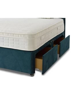 Shire Beds Liberty 1000 Memory Double 4 Dr Divan -Home Comprehensive TY4UR SQ4 0000001836 EMERALD SLd1