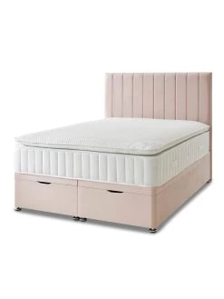 Shire Beds Liberty 1000 P/top Ottoman Dbl Divan -Home Comprehensive TY4VM SQ4 0000000591 BLUSH SLd1
