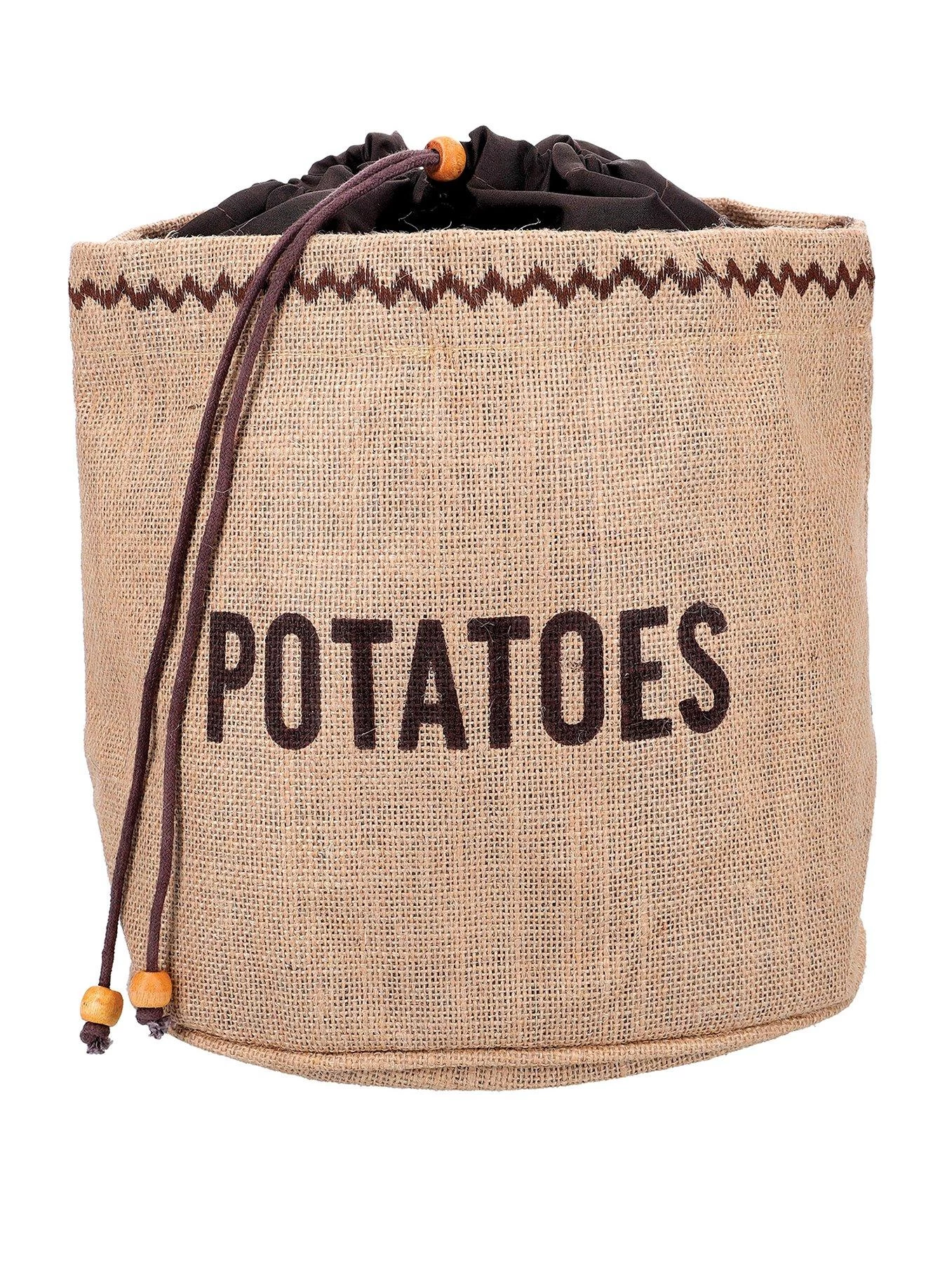 Natural Elements Hessian Potato Preserving Bag With Blackout Lining, Tagged 3 Natural Elements Hessian Potato Preserving Bag With Blackout Lining, Tagged