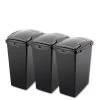 Addis Set Of 3 Recycling Kitchen Utility Waste Separation Bin System 1 Addis Set Of 3 Recycling Kitchen Utility Waste Separation Bin System -Home Comprehensive U3QAT SQ1 0000000004 BLACK SLf