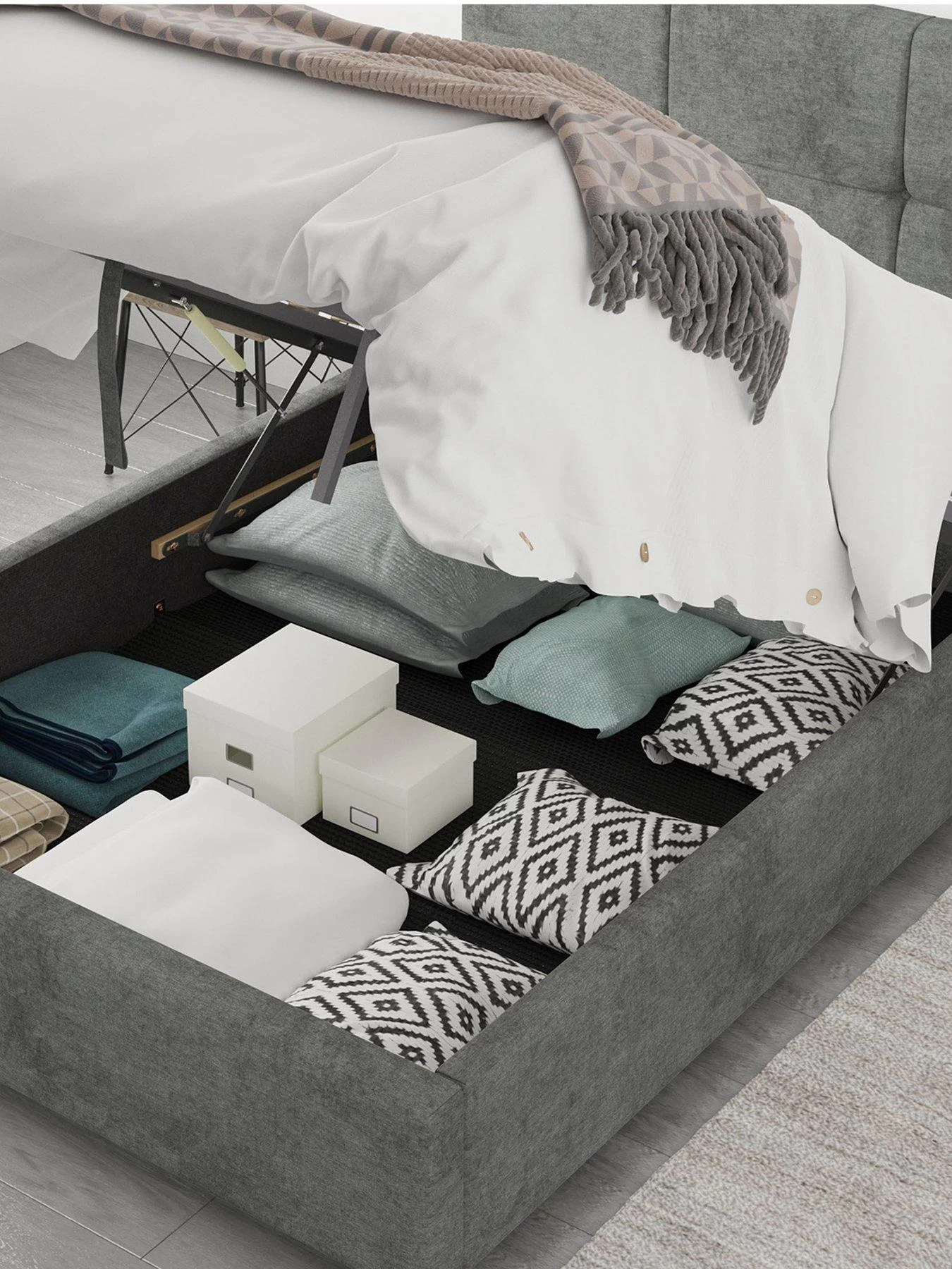 Aspire Cain Ottoman Storage Bed Frame 4 Aspire Cain Ottoman Storage Bed Frame - Image 2