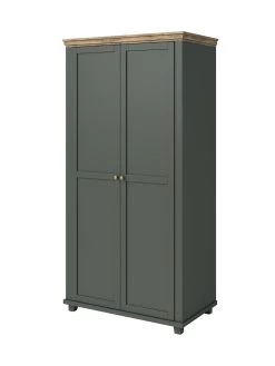 Very Home Evora 2 Door Wardrobe 11 Very Home Evora 2 Door Wardrobe -Home Comprehensive U9P6W SQ5 0000016619 GREEN OAK SLd1