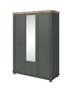 Very Home Evora 3 Door Mirrored Wardrobe -Home Comprehensive U9P6X SQ3 0000016619 GREEN OAK SLa