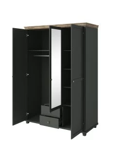 Very Home Evora 3 Door Mirrored Wardrobe -Home Comprehensive U9P6X SQ4 0000016619 GREEN OAK SLd